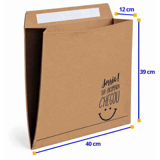 Envelope de papel kraft com dupla face G